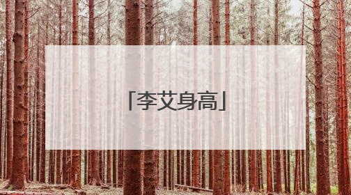 李艾身高