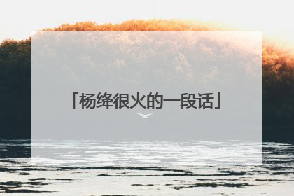 杨绛很火的一段话