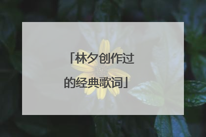 林夕创作过的经典歌词