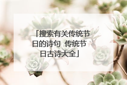 搜索有关传统节日的诗句 传统节日古诗大全