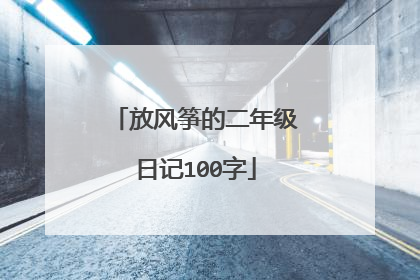 放风筝的二年级日记100字