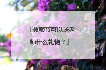 教师节可以送老师什么礼物?