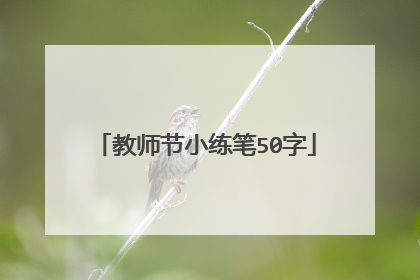 教师节小练笔50字