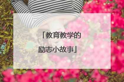 教育教学的励志小故事