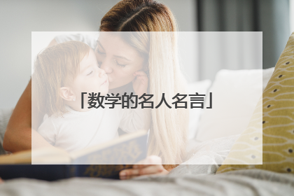数学的名人名言