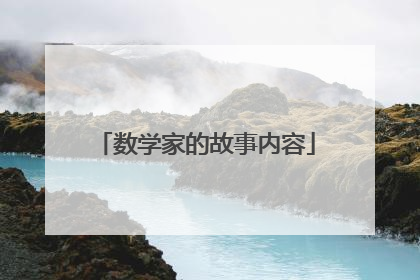 数学家的故事内容