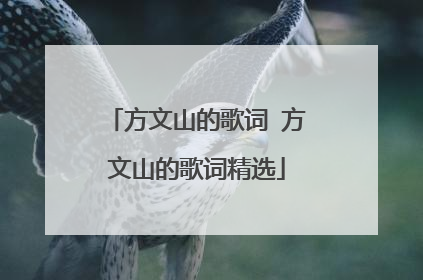 方文山的歌词 方文山的歌词精选