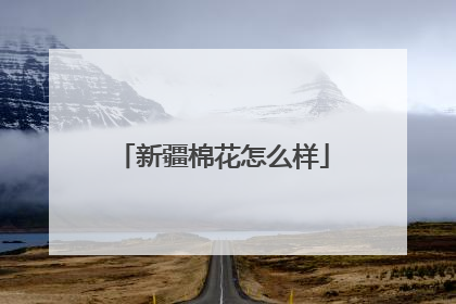 新疆棉花怎么样