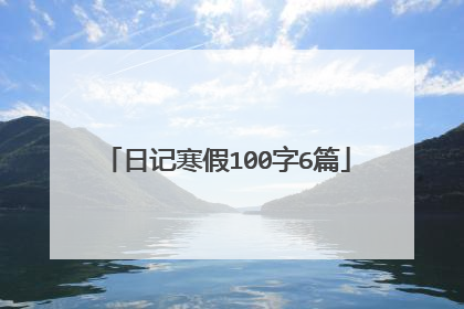 日记寒假100字6篇