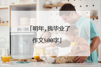 明年,我毕业了作文500字