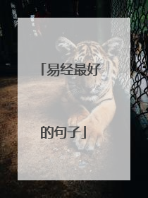 易经最好的句子