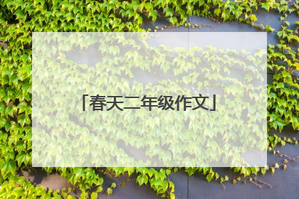 春天二年级作文