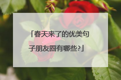 春天来了的优美句子朋友圈有哪些?