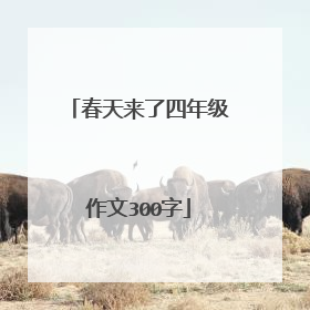 春天来了四年级作文300字