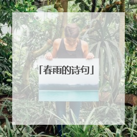 春雨的诗句