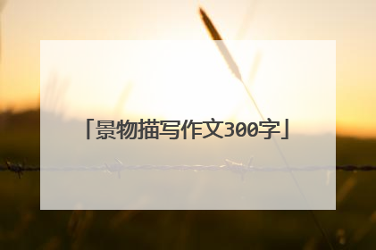 景物描写作文300字