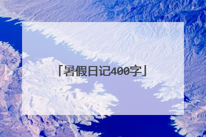 暑假日记400字