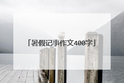 暑假记事作文400字