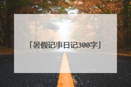 暑假记事日记300字