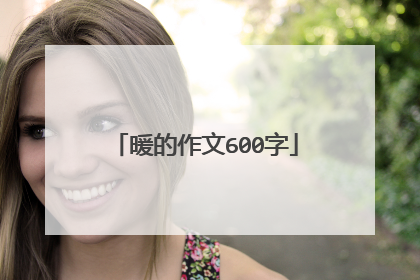 暖的作文600字