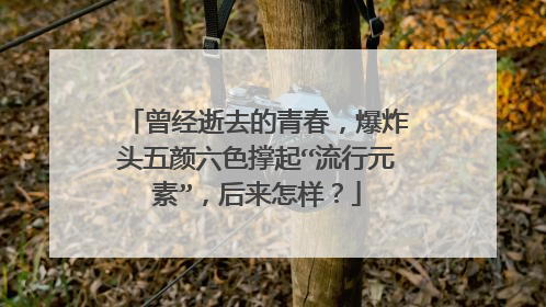 曾经逝去的青春，爆炸头五颜六色撑起“流行元素”，后来怎样？