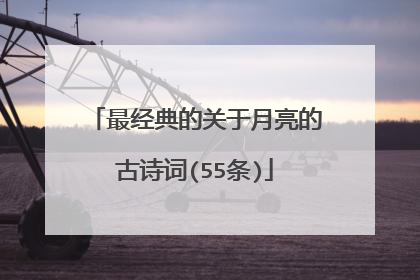 最经典的关于月亮的古诗词(55条)