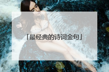 最经典的诗词金句