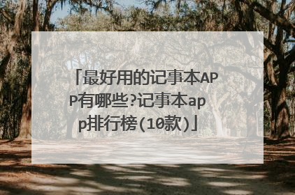 最好用的记事本APP有哪些?记事本app排行榜(10款)