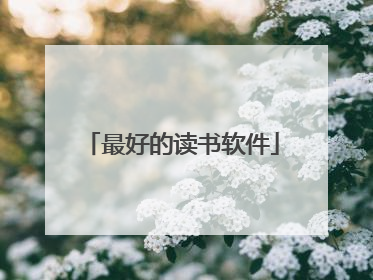 最好的读书软件