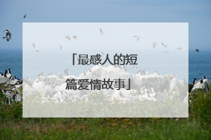 最感人的短篇爱情故事