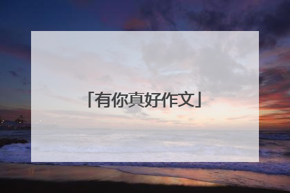 有你真好作文