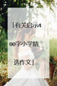 有关启示400字小学精选作文