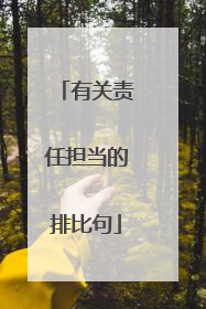 有关责任担当的排比句