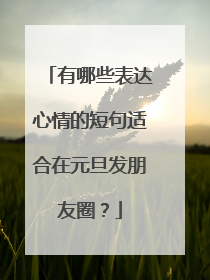 有哪些表达心情的短句适合在元旦发朋友圈?