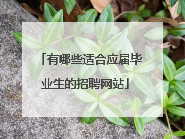 有哪些适合应届毕业生的招聘网站