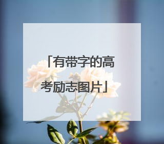 有带字的高考励志图片