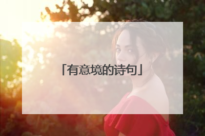 有意境的诗句