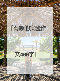 有趣的实验作文400字
