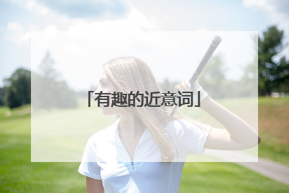 有趣的近意词