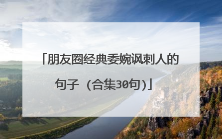 朋友圈经典委婉讽刺人的句子 (合集30句)