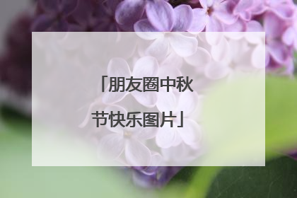 朋友圈中秋节快乐图片
