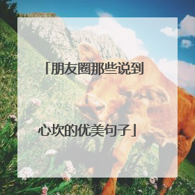 朋友圈那些说到心坎的优美句子