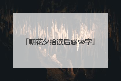 朝花夕拾读后感50字
