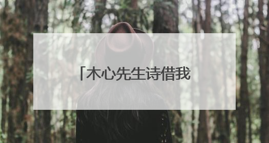 木心先生诗借我所表达的意思 木心个人简介