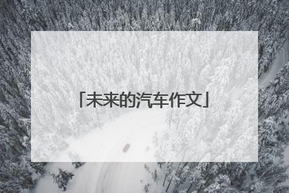 未来的汽车作文