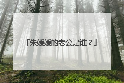 朱媛媛的老公是谁?