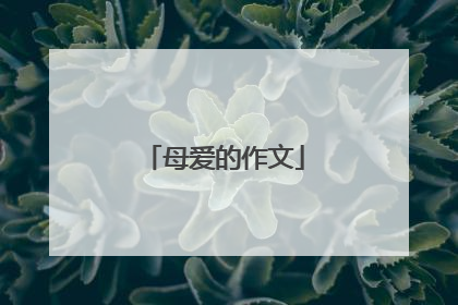 母爱的作文