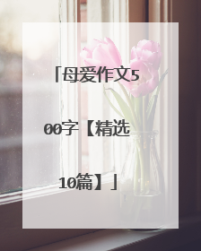 母爱作文500字【精选10篇】