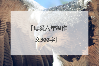 母爱六年级作文300字
