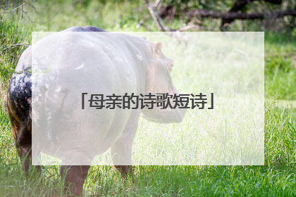 母亲的诗歌短诗